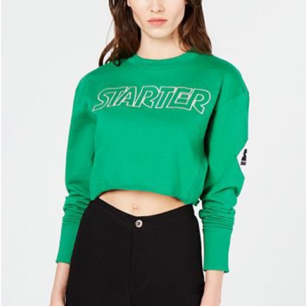 Starter crop top sweater